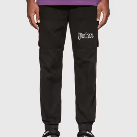 Palm Angels Black Men's Cargo Pants